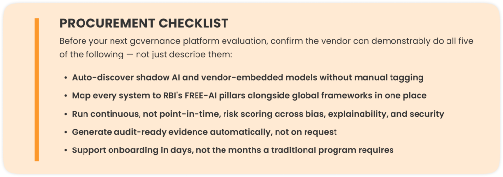 AI Governance Platform Evaluation