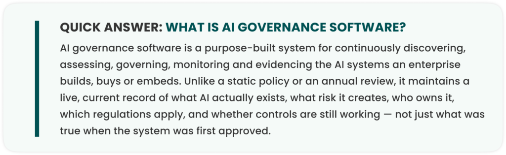 AI Governance Software
